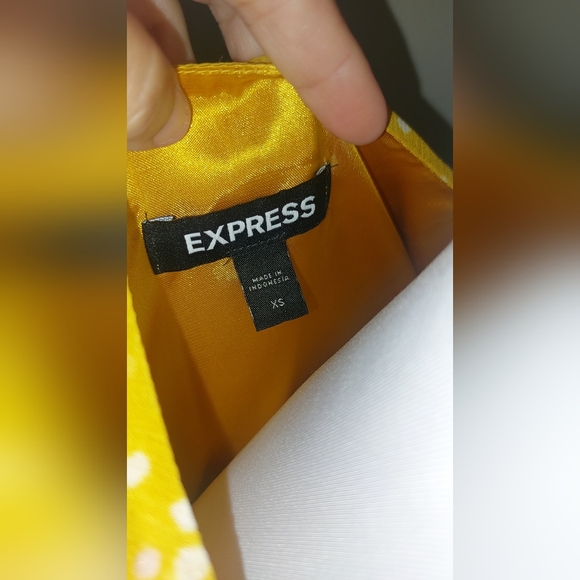Mustard color XS EXPRESS SHORT DRESS - Picture 11 of 12